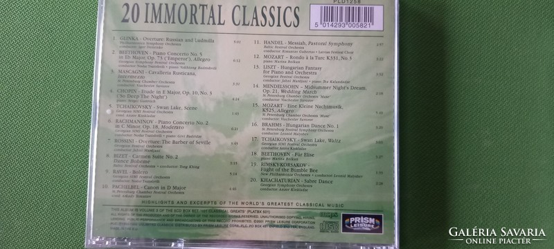 Unopened classical music CDs 1000 HUF/pc