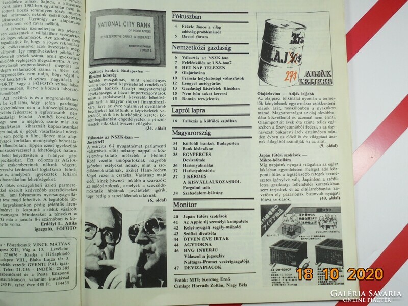 HVG újság - 1983 március 5. - Születésnapra ajándékba