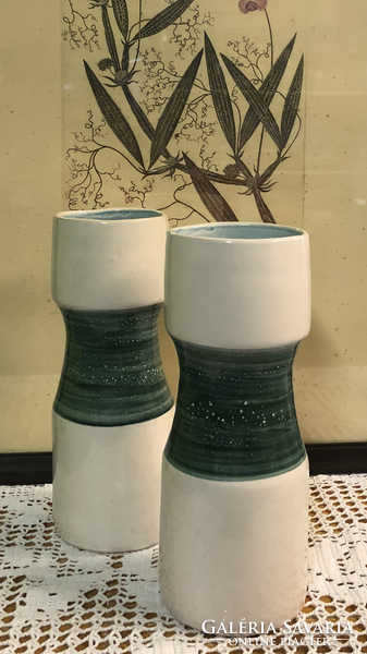 Pair of retro tube vases
