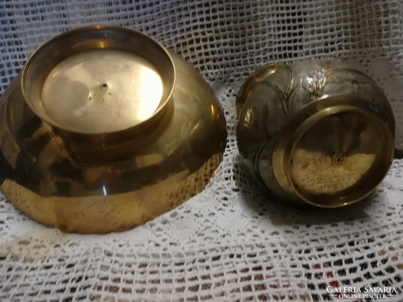 Copper bowl+jug