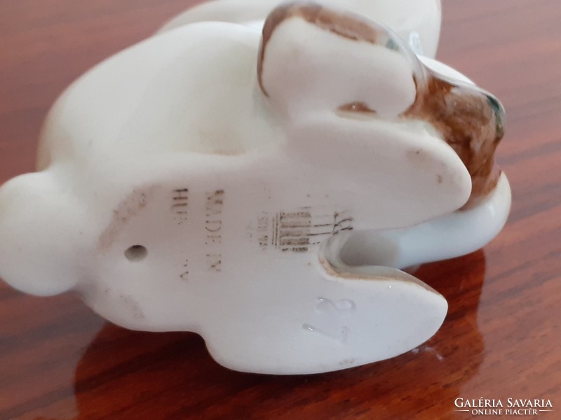 Old Zsolnay porcelain bunny vintage DIY rabbit