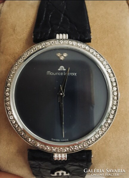 Vintage maurice lacroix diamond quartz women's watch (swiss)