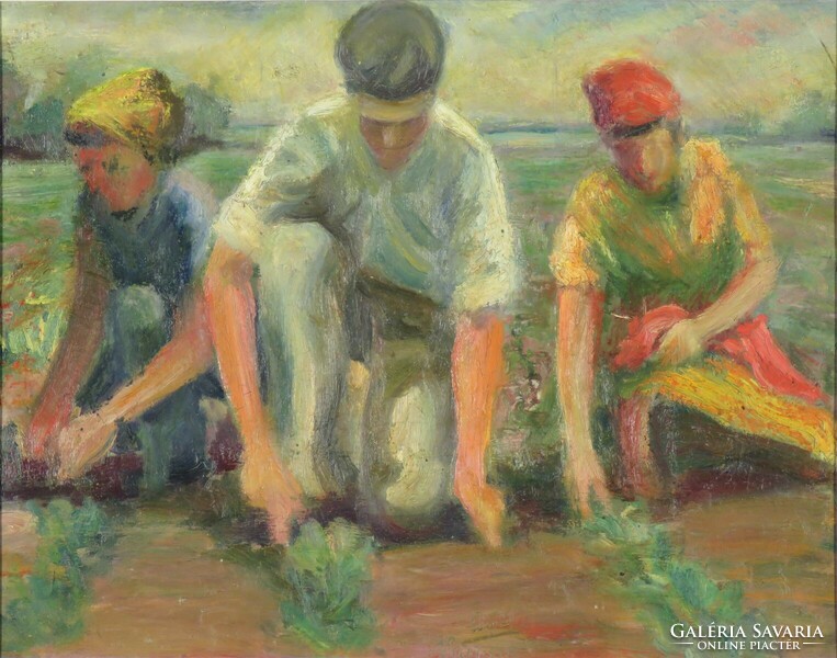 Katona Kiss Ferenc : Palántázók 1959