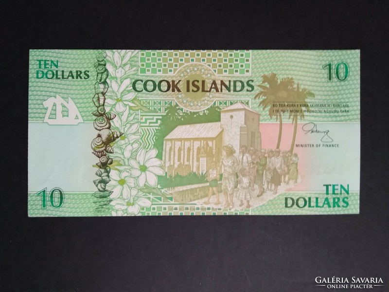 Cook-szigetek 10 Dollár 1992 aUNC+