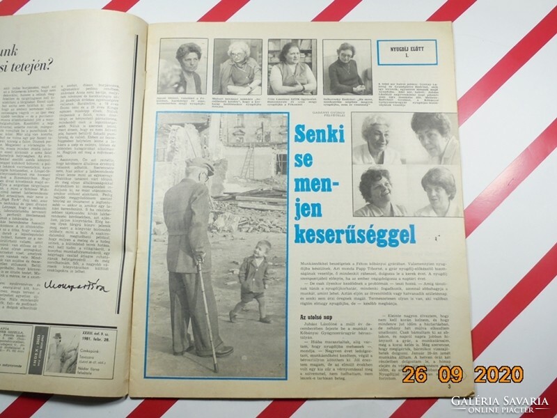Old retro newspaper - women's magazine - February 28, 1981 - Birthday present