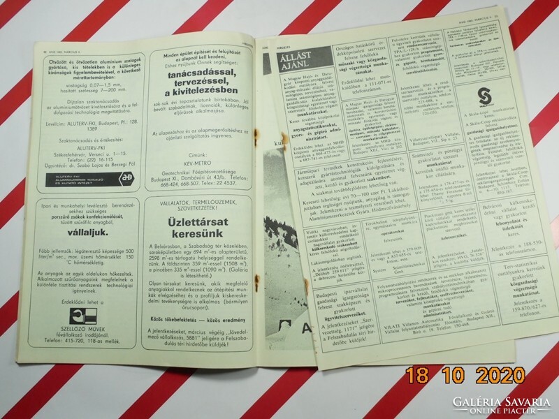 HVG újság - 1985 március 9.  - Születésnapra ajándékba