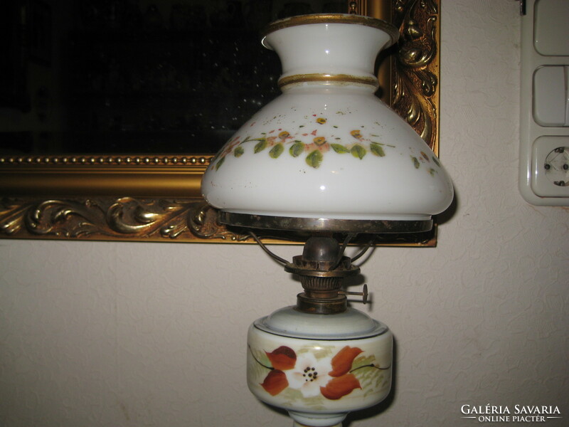 Kerosene lamp, hand painted