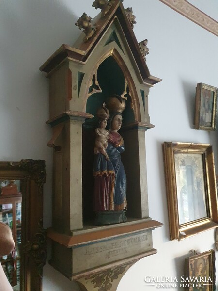Antique reliquary and statue