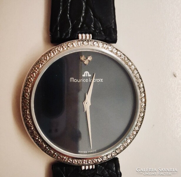 Vintage maurice lacroix diamond quartz women's watch (swiss)