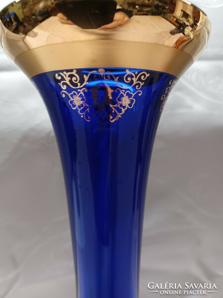 Bohémia üveg váza
