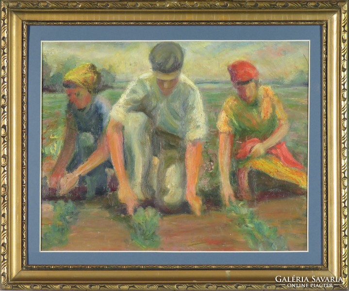 Katona Kiss Ferenc : Palántázók 1959