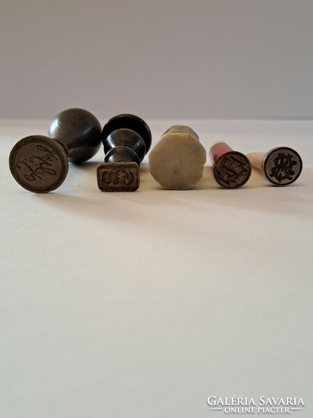 Antique wax seal impression collection