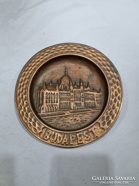 Old bronzed wall plate