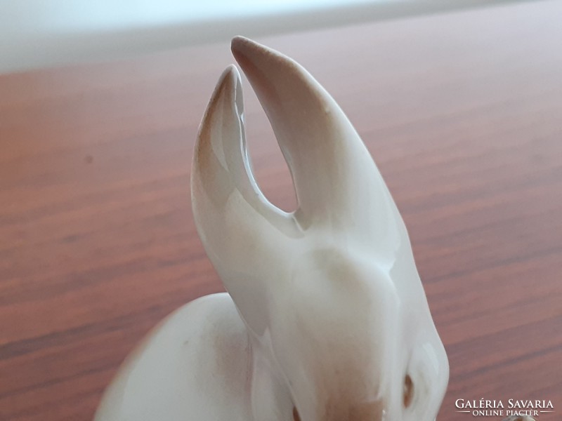 Old Zsolnay porcelain bunny vintage DIY rabbit