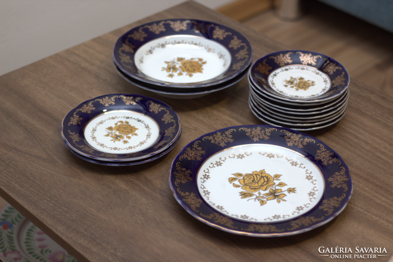 13-piece moritz zdekauer Czech porcelain tableware