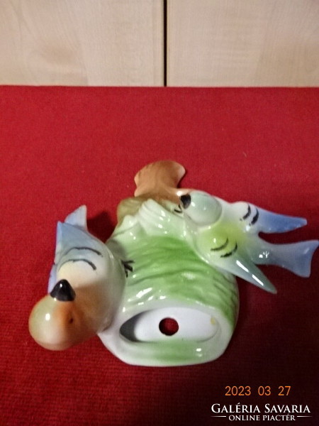 German porcelain, bird vaporizer, height 16 cm. Jokai.