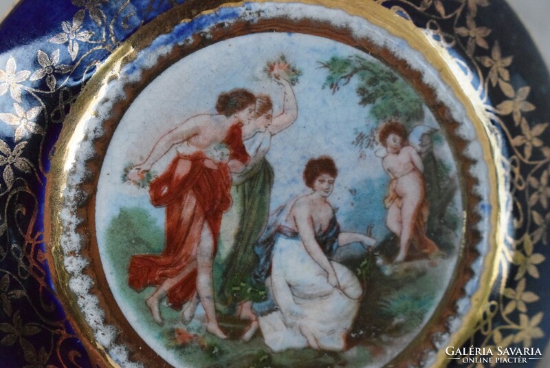 Régi Alt Wien porcelán bonbonier 10,5 x 5,5 cm