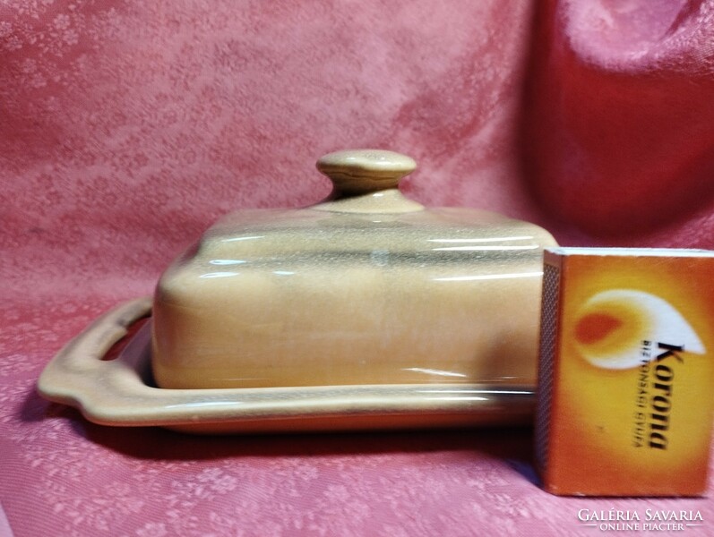 Ceramic cheese and butter holder