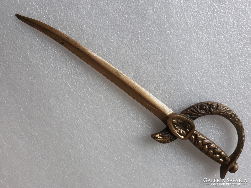 Old bronze sword-shaped leaf opener