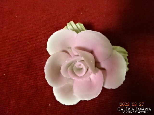 German porcelain rose, table decoration with minor defects. Jokai.