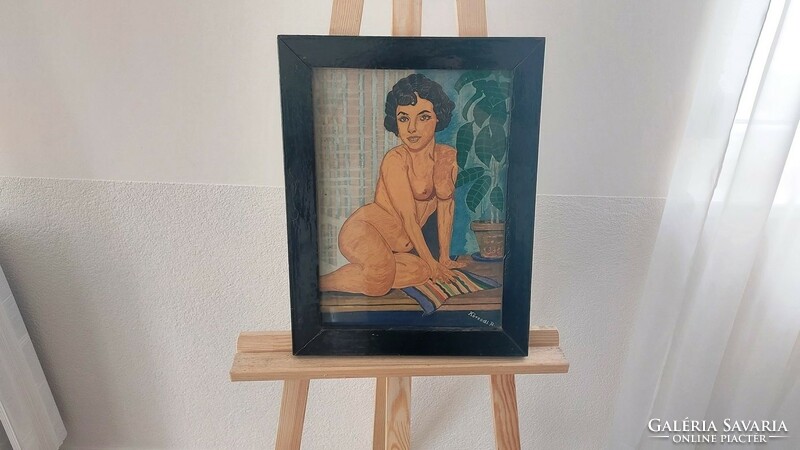 (K) nude still life painting :) 35x47 cm with frame