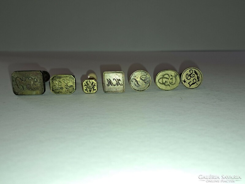 Antique wax seal impression collection