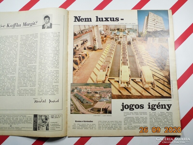 Régi retro újság - Nők lapja - 1980 június 7 - Születésnapra ajándék