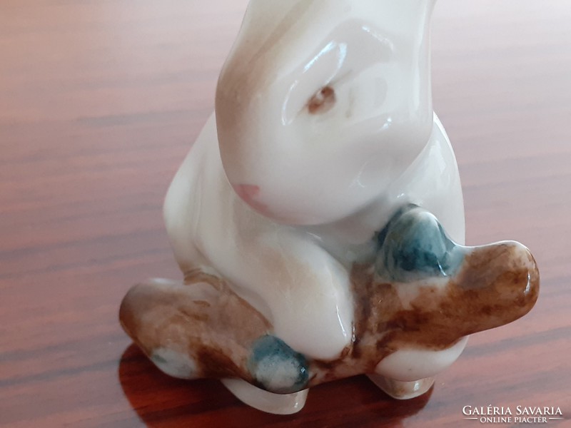 Old Zsolnay porcelain bunny vintage DIY rabbit