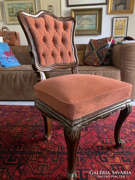 Chair neo baroque - upholstered - no armrests