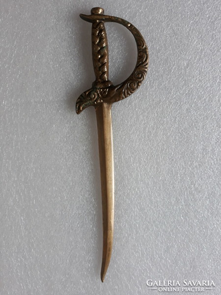 Old bronze sword-shaped leaf opener