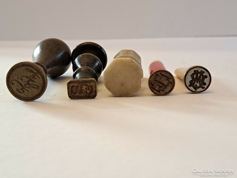 Antique wax seal impression collection