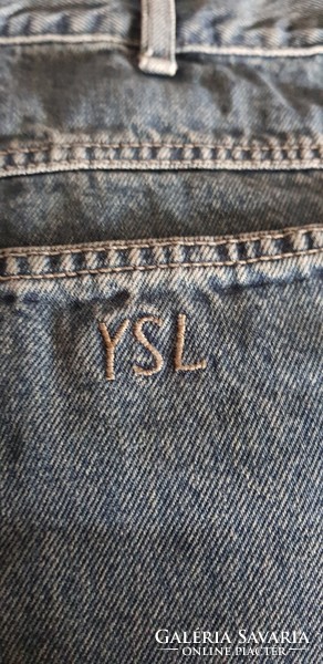 Ysl men's denim shorts 50's