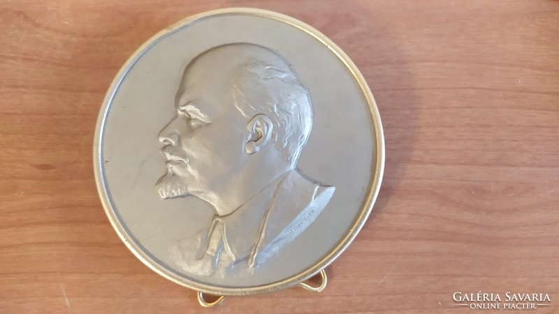 (K) Lenin plaque, marked