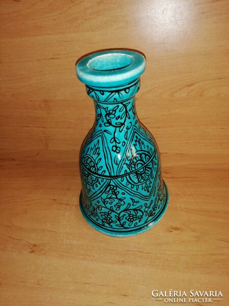 Glazed ceramic vase 19 cm high (8/d)