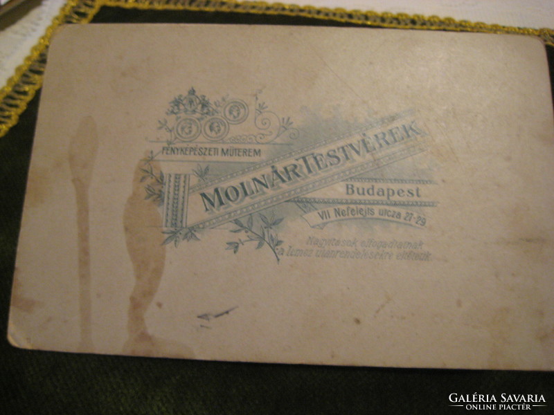 Molnár brothers budapest photographer's studio budapest vii. Cabinet photo 11 x 16 cm