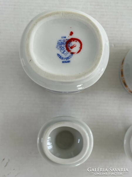 2db retro, vintage Alföldi porcelán fűszertartó: majoránna, szegfűszeg