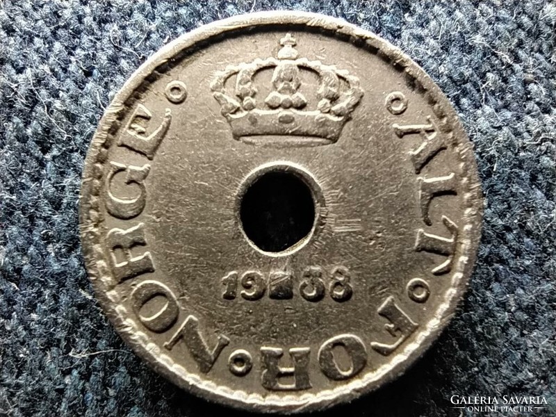 Norvégia VII. Haakon (1905-1957) 10 Öre 1938 (id59023)