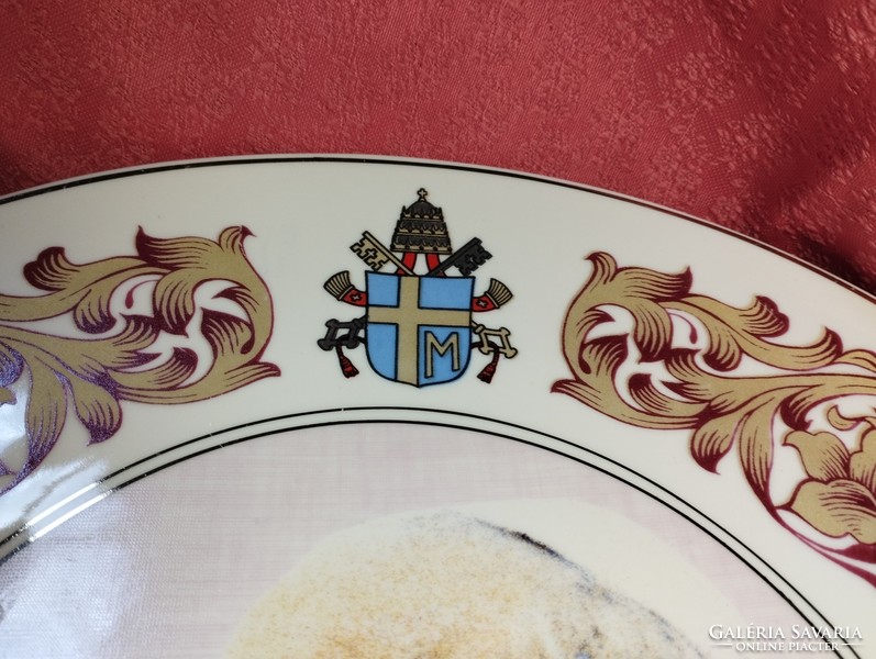 II. Pope John on a porcelain decorative plate