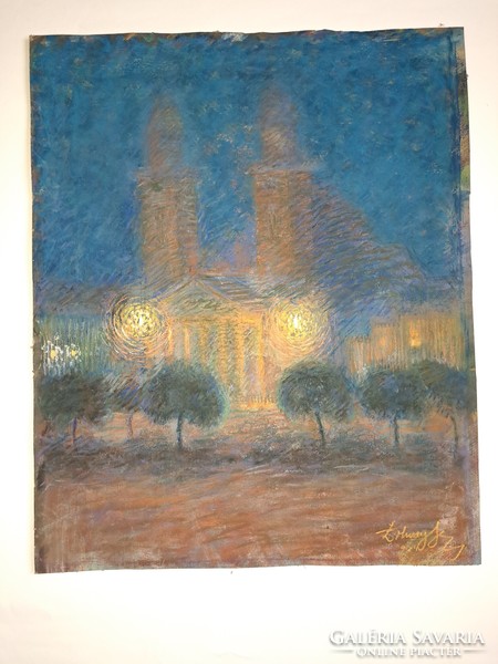 Géza Zolnay (1886-1965): evening view
