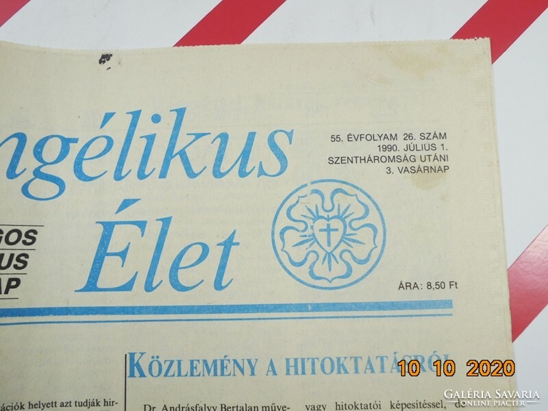 Régi retro újság - Evangélikus Élet - 1990. július 1. - Születésnapra ajándék