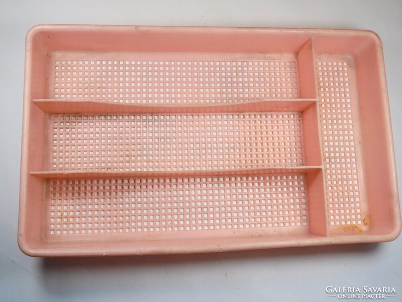 Retro plastic cutlery holder - from the 1970s