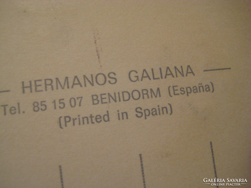 Spanish feel-good postcard, the young man's shirt pants are embroidered with silk