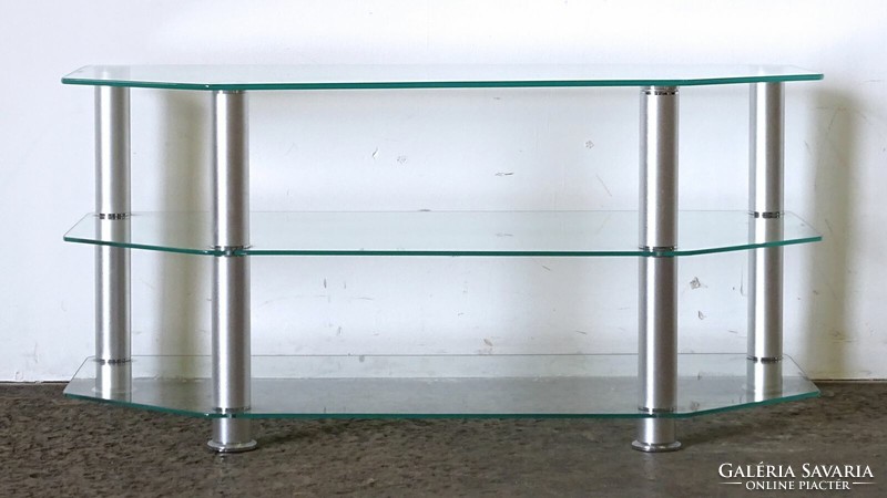 1M668 modern glass shelf TV stand 100 x 45 x 47 cm