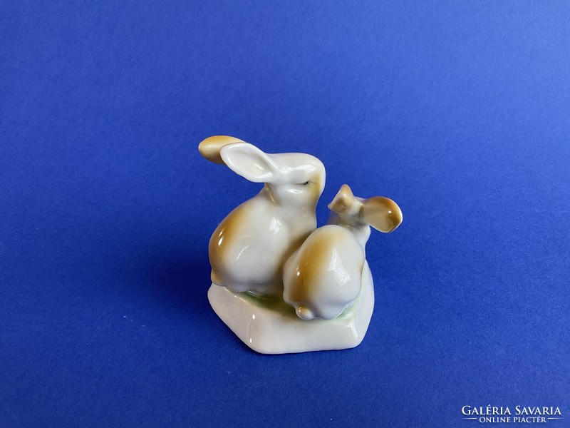Ravenclaw display case porcelain bunny rabbit figure