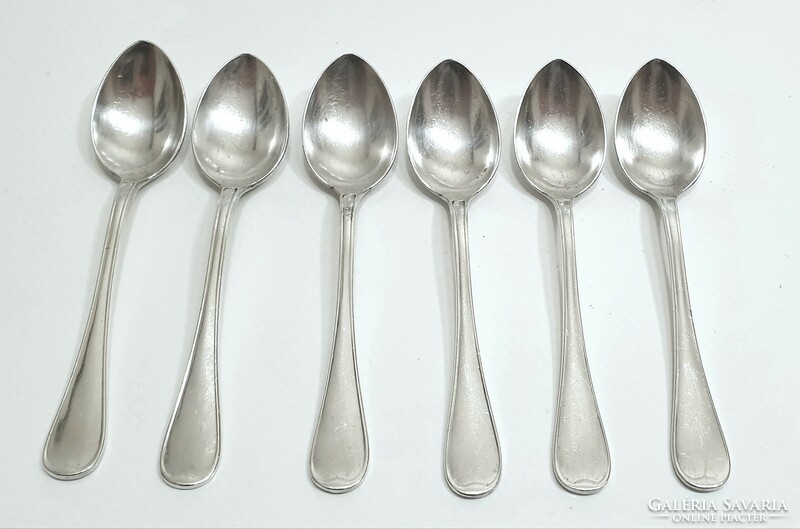 6 Swedish silver-plated teaspoons