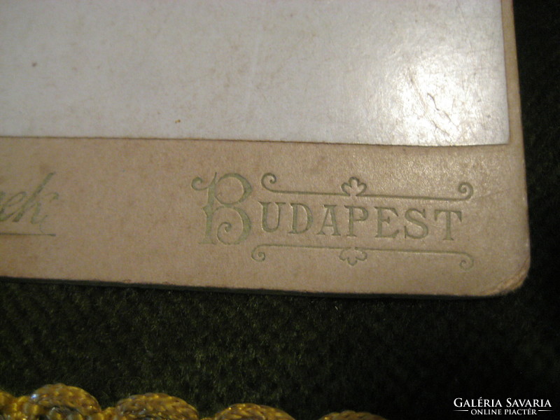 Molnár Testvérek Budapest  fényképész műterme Budepest VII.  kabinet fotó 11 x 16 cm