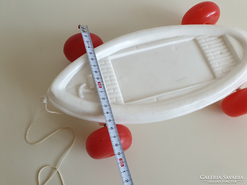 Old retro large size dmsz plastic toy boat 33 cm