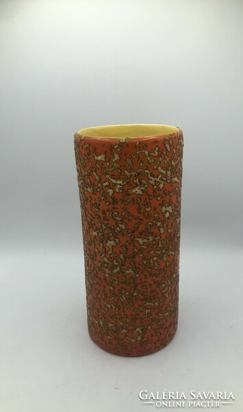 Ceramic vase of applied art pond head