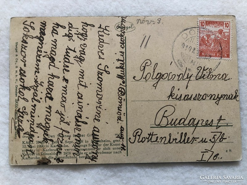 Antique, old Stengel postcard -5.