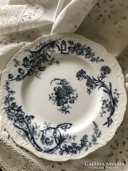 Antique faience plate - b.W.M. - Cauldon